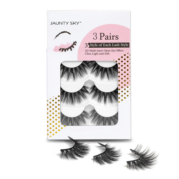 Thick Volume Faux/Real Mink False Eyelashes