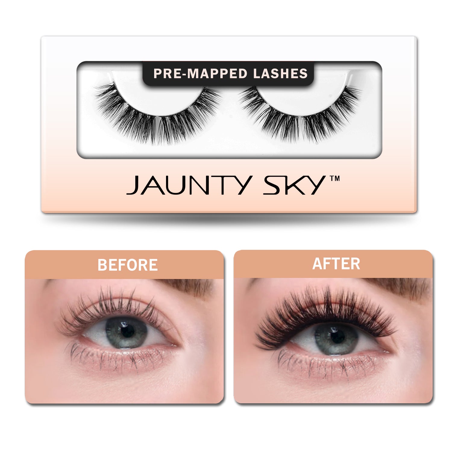 Pre-Mapped Volume Round Eye Lash Clusters