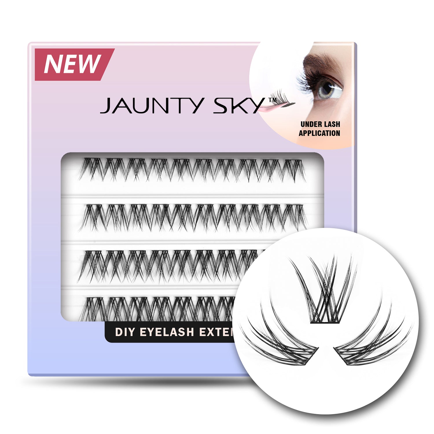 Costom Wispy Natural Lash Clusters