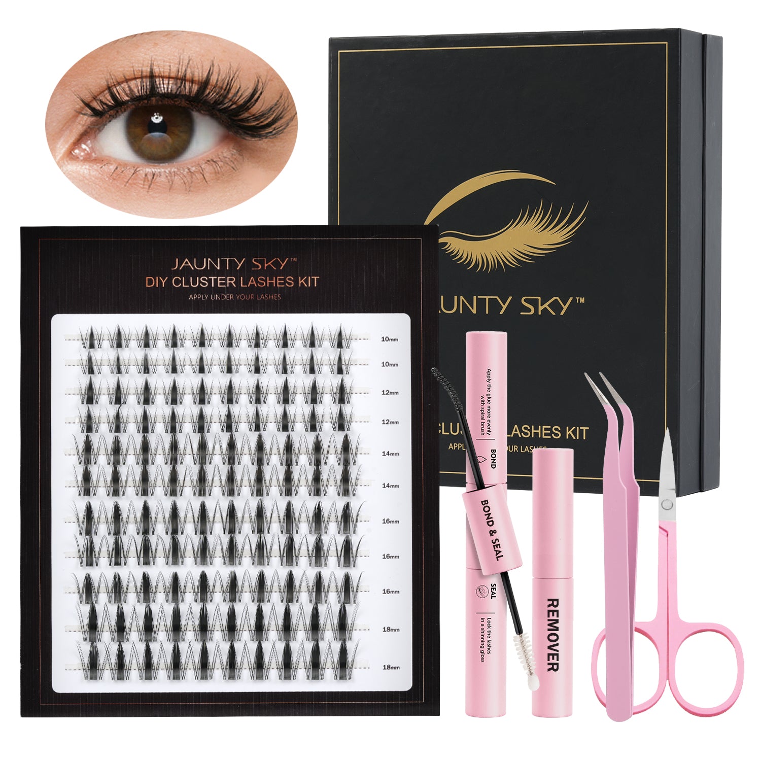Wispy Spiky Eyelash Clusters Lash Kit
