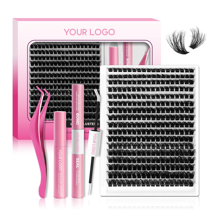 100D-200D Fluffy DIY Cluster Lash Kit