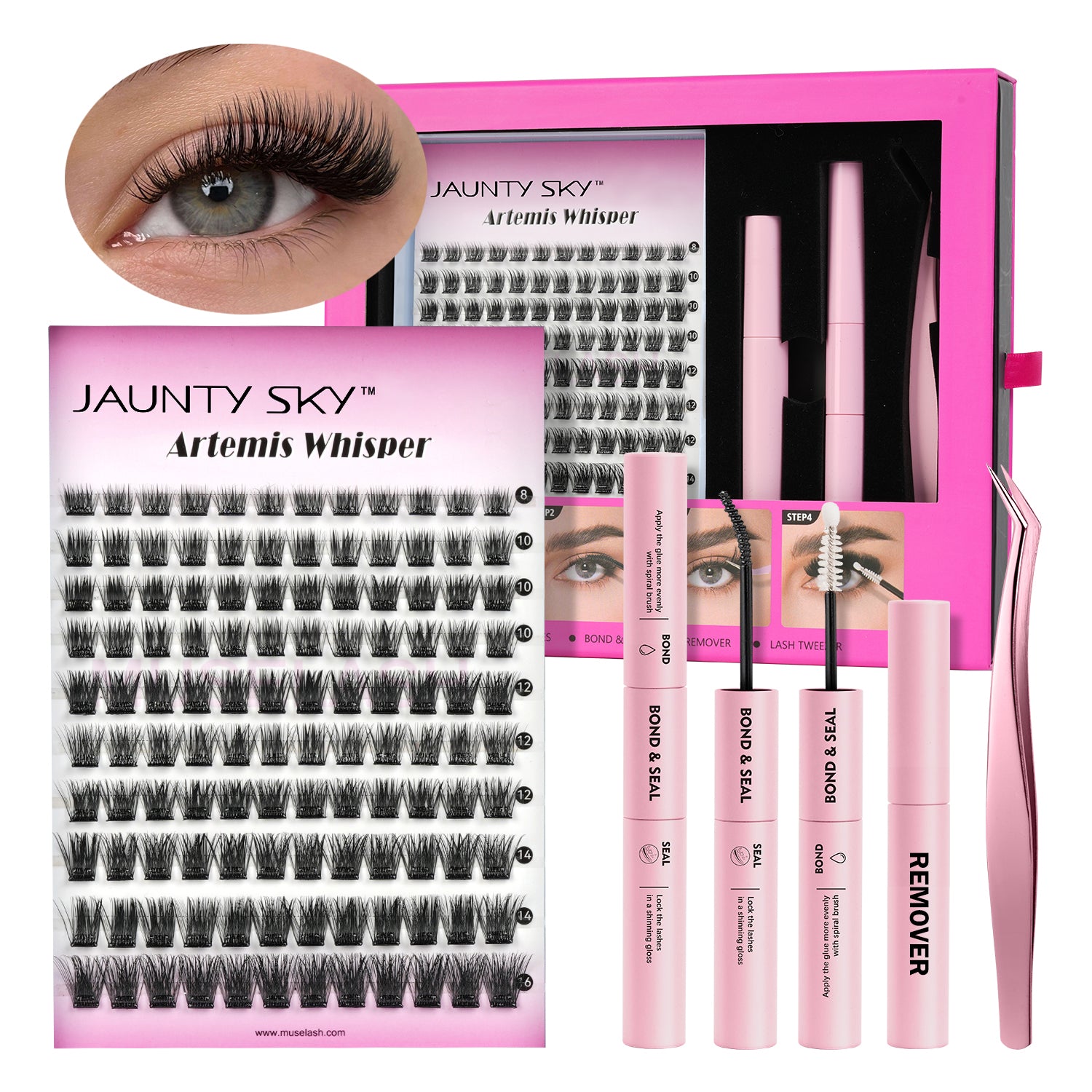Thick Volum Eyelash Clusters Lash Extension Kit