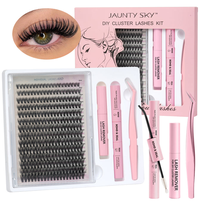 Cat Eye Natural Individual Clusters  Lash Kit